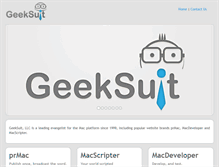 Tablet Screenshot of geeksuit.com